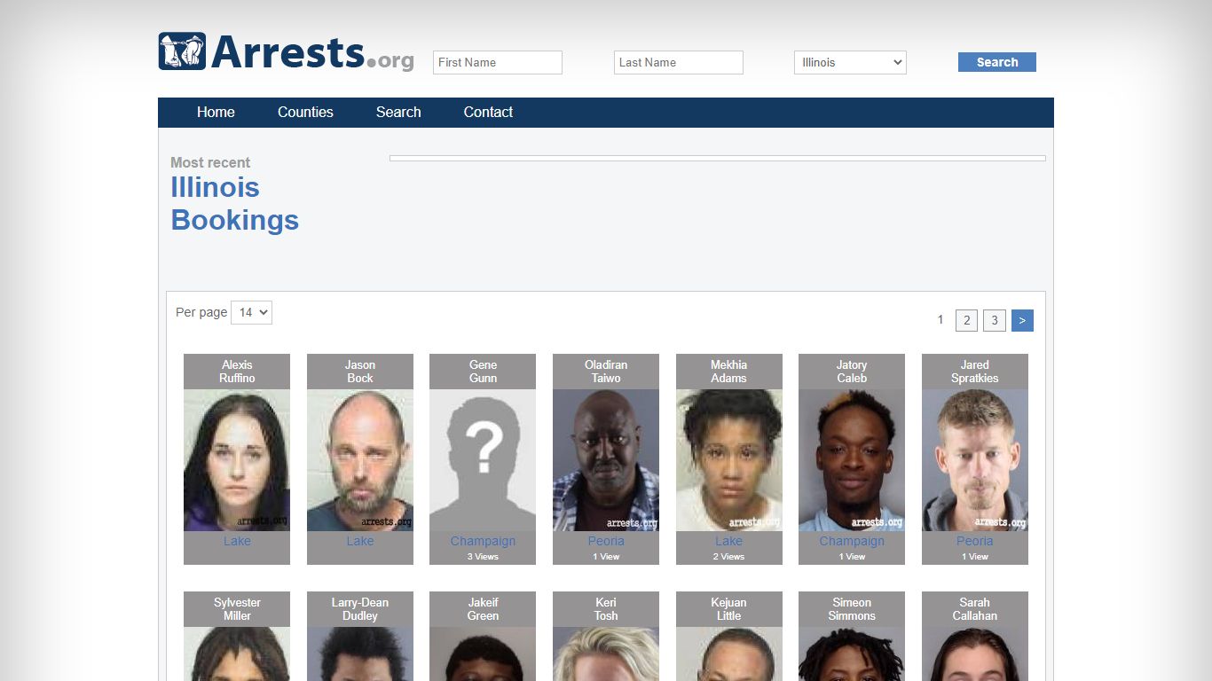 Illinois Arrests and Inmate Search